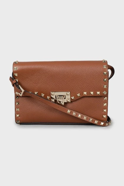 Кожаная сумка кроссбоди Rockstud