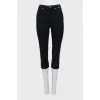 Укорочені чорні джинси skinny fit