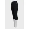 Укорочені чорні джинси skinny fit