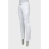 Чоловічі білі джинси slim fit