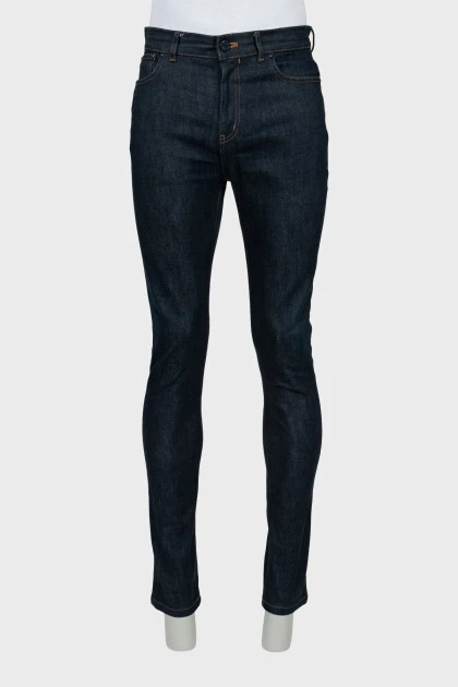 Чоловічі темно-сині джинси slim fit