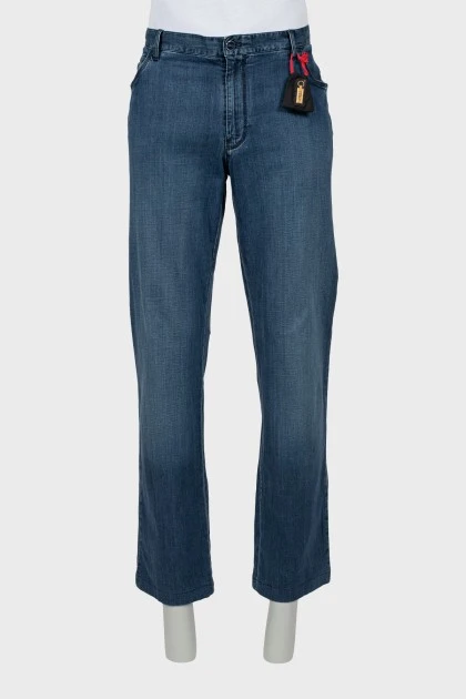 Мужские синие джинсы regular fit