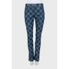 Клітчасті джинси slim fit з биркою