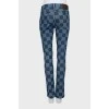 Клітчасті джинси slim fit з биркою