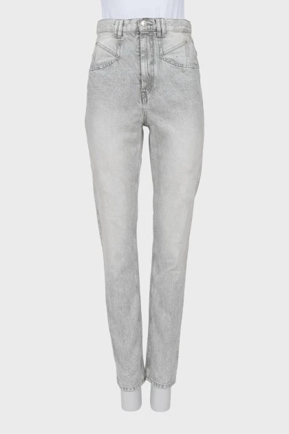 Світло-сірі джинси slim fit