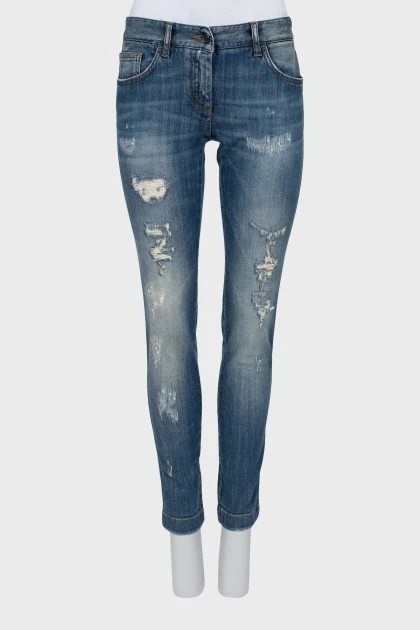 Рвані джинси skinny fit