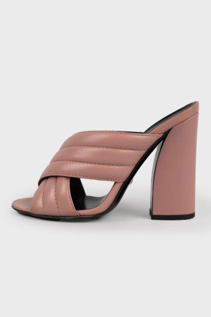 Мюлі Gucci пудрові