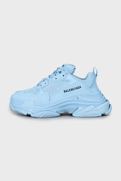Кроссовки Triple S голубого цвета