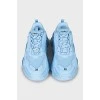 Кроссовки Triple S голубого цвета