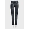 Чорні рвані джинси skinny fit