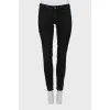 Черные джинсы skinny fit на низкой посадке