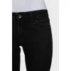 Черные джинсы skinny fit на низкой посадке