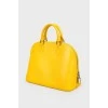 Ярко-желтая текстурированная сумка