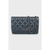 Шкіряна міні-сумка Wallet on Chain