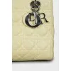 Сумка жовтого кольору Lady Dior