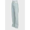 Блакитні джинси wide leg fit
