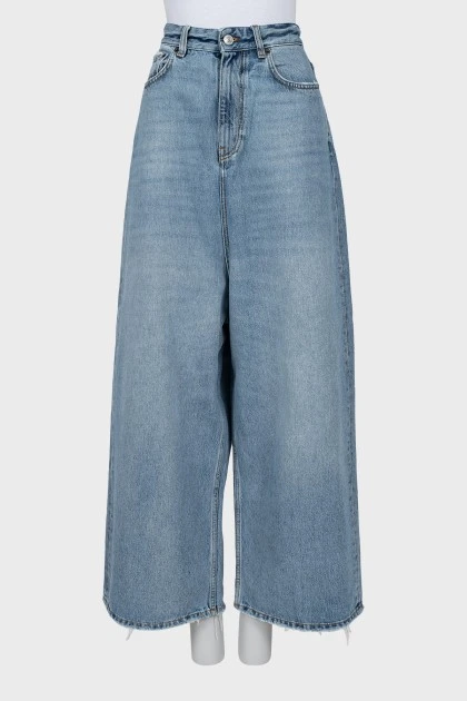 Джинси baggy fit з необробленим краєм