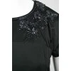 Чорна атласна сукня-міді