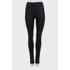 Чорні джинси skinny fit на середній посадці