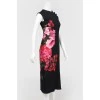 Сатиновое платье с цветочным принтом