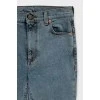 Укорочені джинси skinny fit блакитного кольору