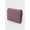 Рожевий гаманець із еко-шкіри з биркою