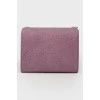 Рожевий гаманець із еко-шкіри з биркою