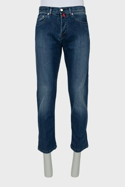 Чоловічі сині джинси straight fit