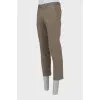 Мужские коричневые брюки straight fit