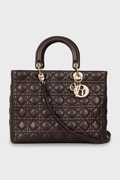 Шкіряна сумка Lady Dior