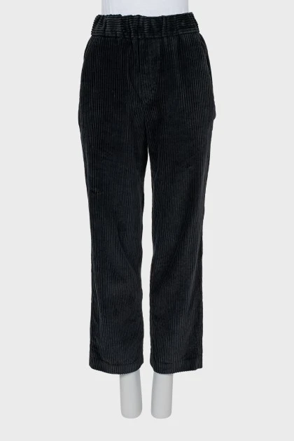 Вельветові штани straight fit
