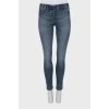 Сині джинси skinny fit на резинці