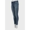 Сині джинси skinny fit на резинці