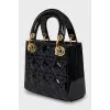 Сумка Lady Dior з лакованої шкіри
