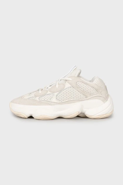 Сірі кросівки Yeezy 500 з биркою