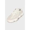 Сірі кросівки Yeezy 500 з биркою