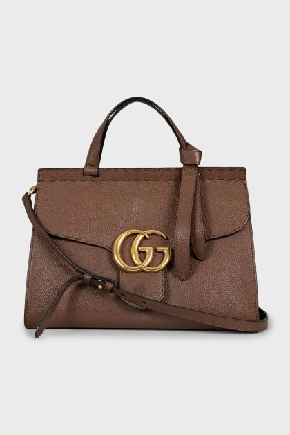 Сумка GG Marmont коричневого кольору
