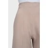 Брюки из шелка и шерсти с биркой