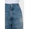 Джинси wide leg fit з рваним ефектом
