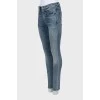 Синие джинсы skinny fit