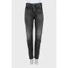 Серые джинсы tapered fit
