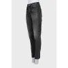 Серые джинсы tapered fit