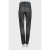 Серые джинсы tapered fit