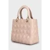 Розовая сумка Lady Dior