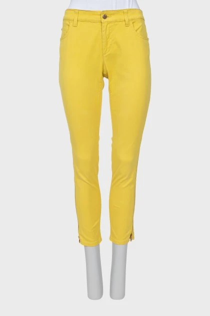 Жовті джинси skinny fit