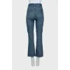 Джинсы straight fit с рельефным швом