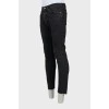 Чоловічі чорні джинси regular fit