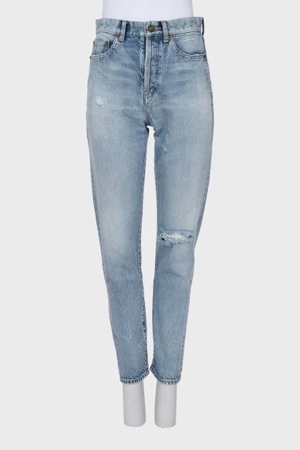 Джинси straight fit на гудзиках
