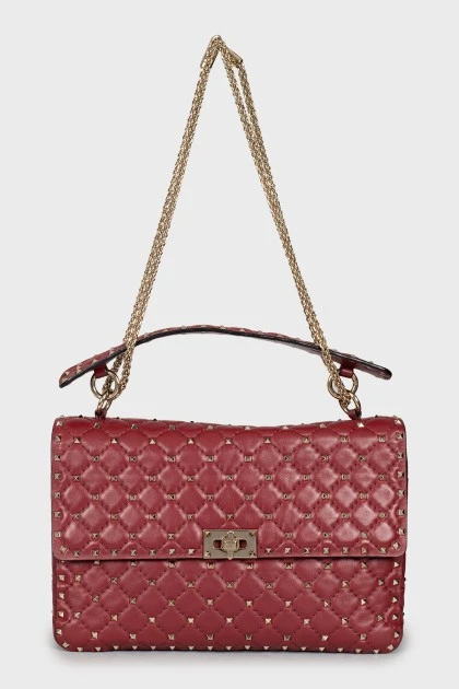 Червона сумка Rockstud Spike