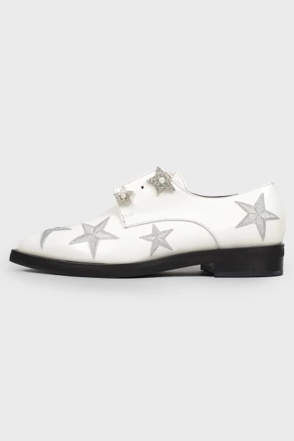 Туфлі з вишивкою зірок із биркою